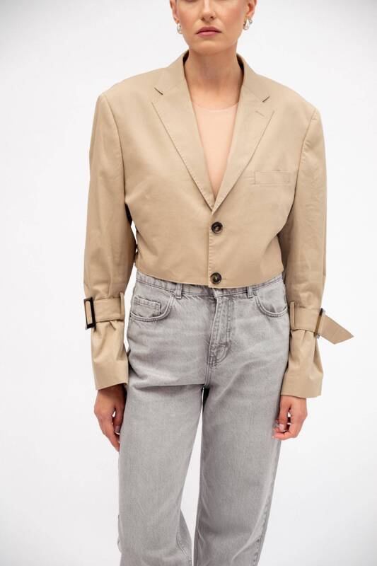 BEIGE SHORT JACKET No5 