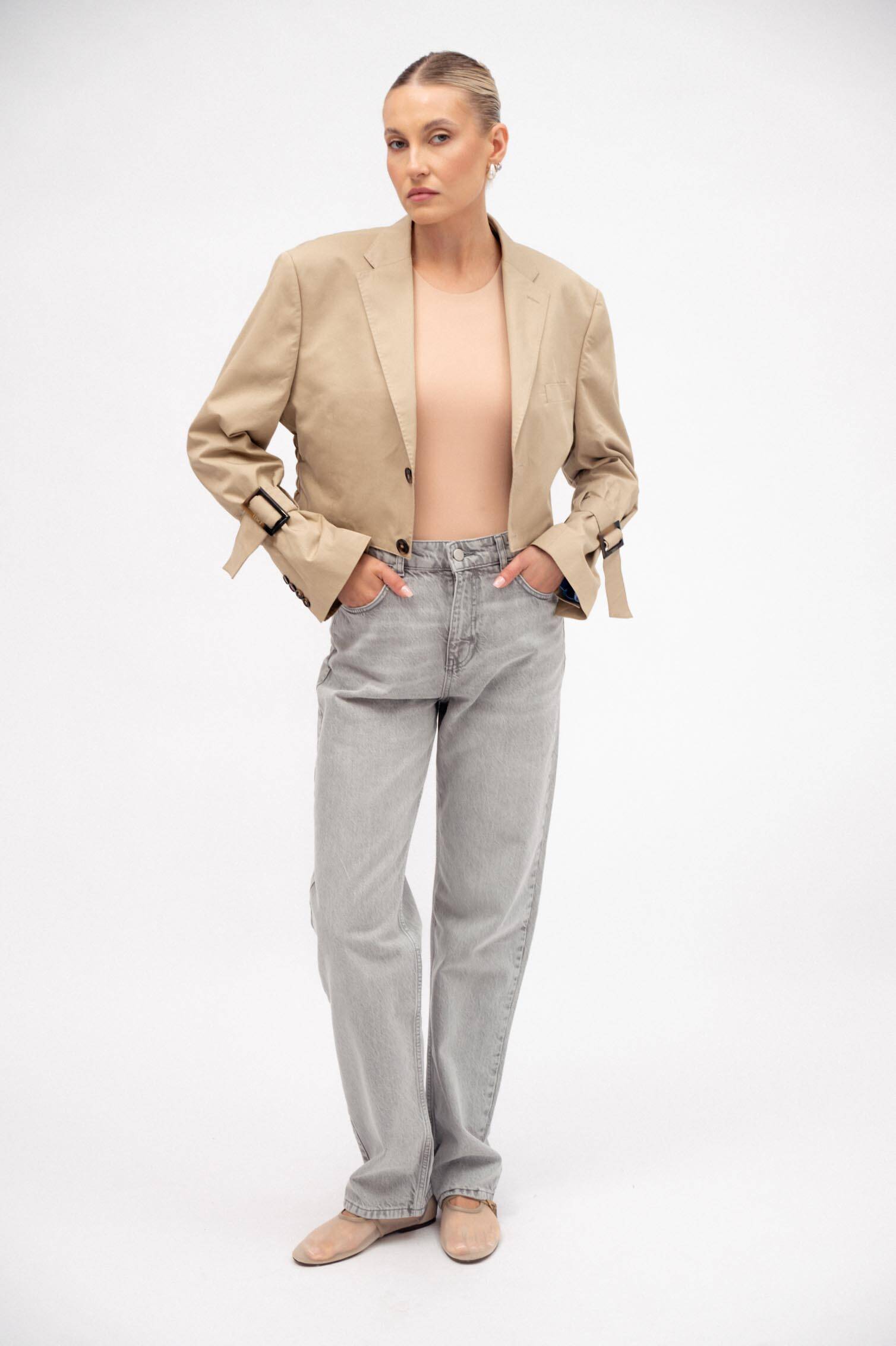 BEIGE SHORT JACKET No5 