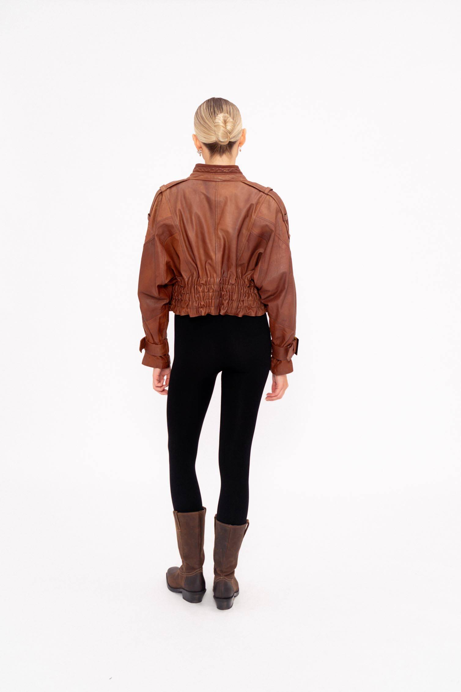 BROWN LEATHER JACKET