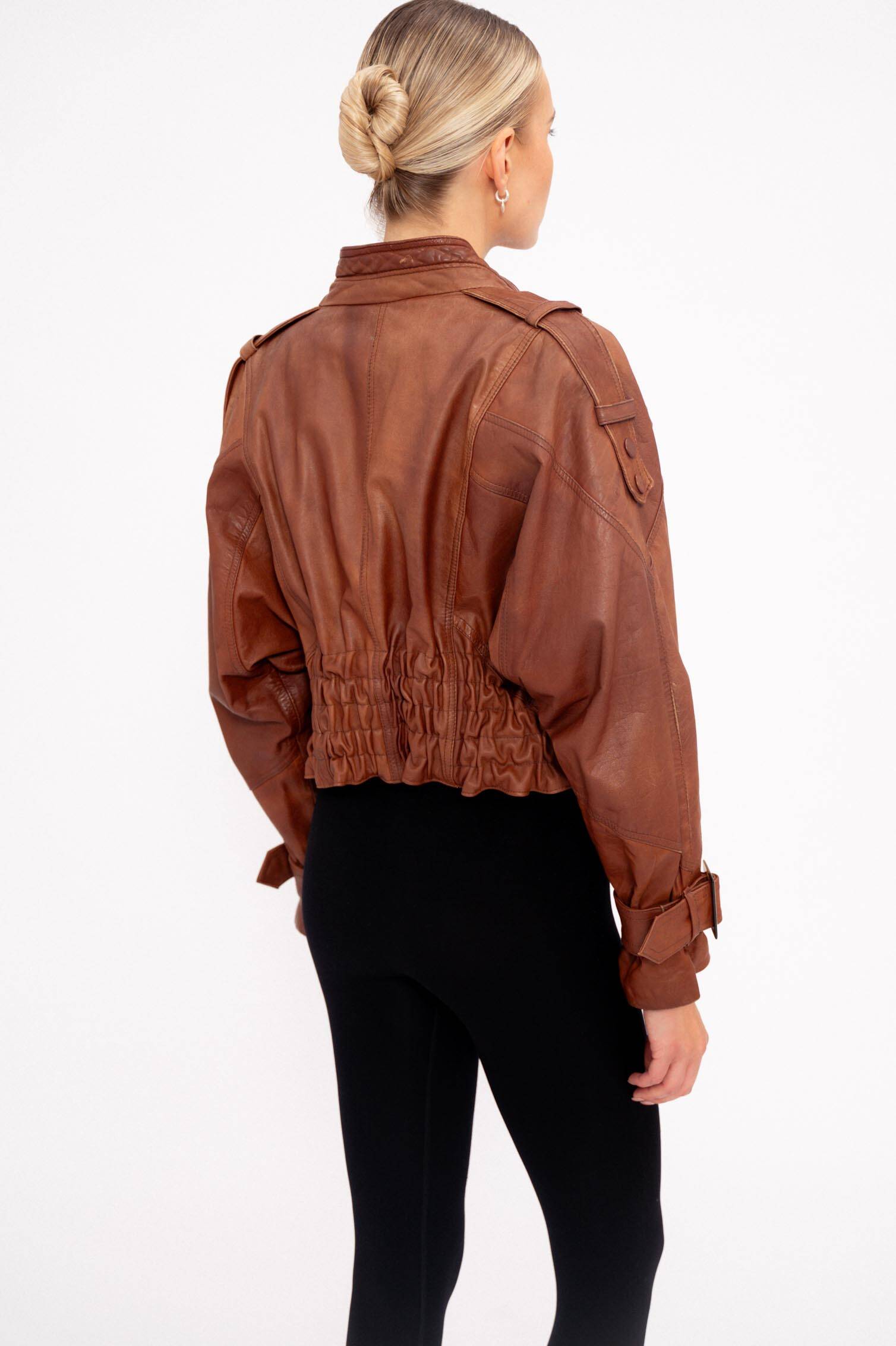 BROWN LEATHER JACKET