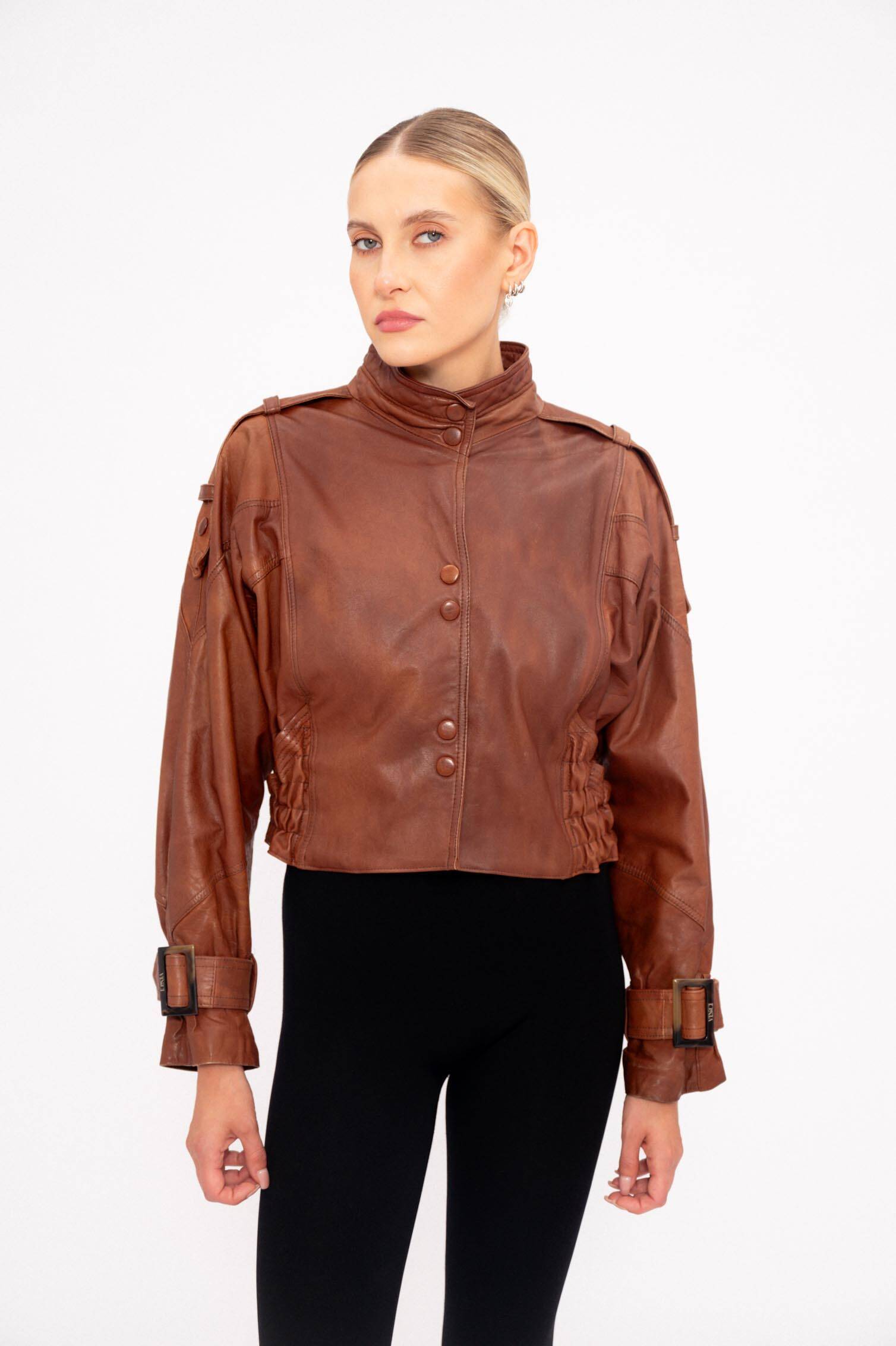 BROWN LEATHER JACKET