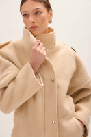 LIGHT BEIGE WOOL COAT