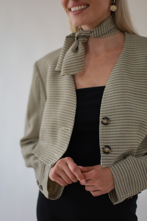 BEIGE TEXTURED JACKET