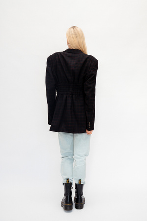 LONG NO4 CHECKED BLAZER