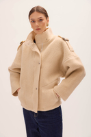 LIGHT BEIGE WOOL COAT