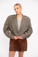 GREY OVERSIZE BOMBER JACKET