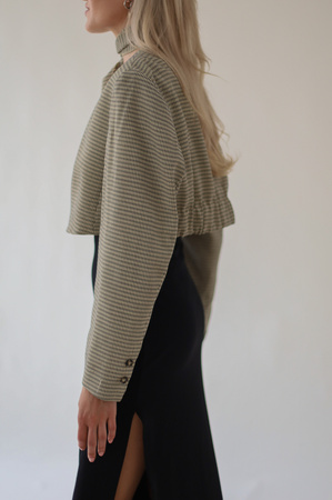 BEIGE TEXTURED JACKET